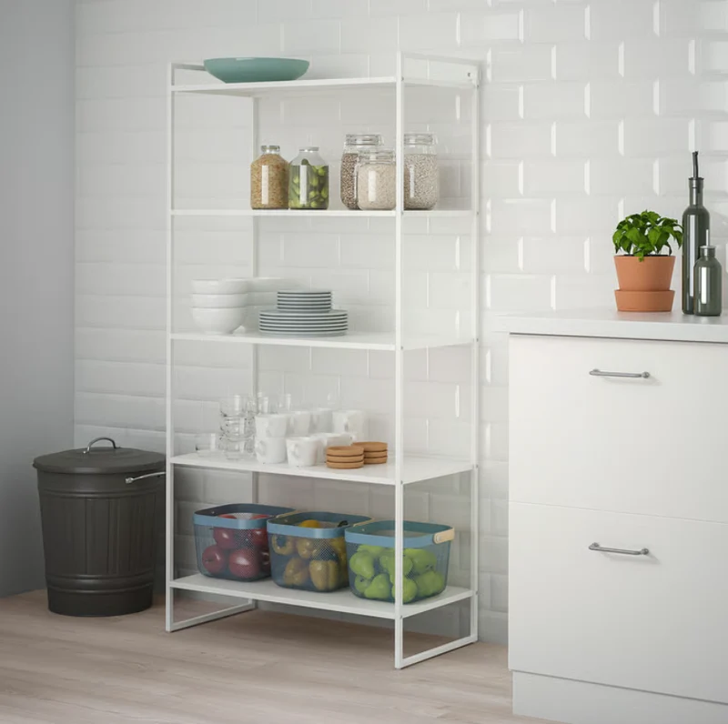 JONAXEL Shelving unit, white, 80x38x160 cm
