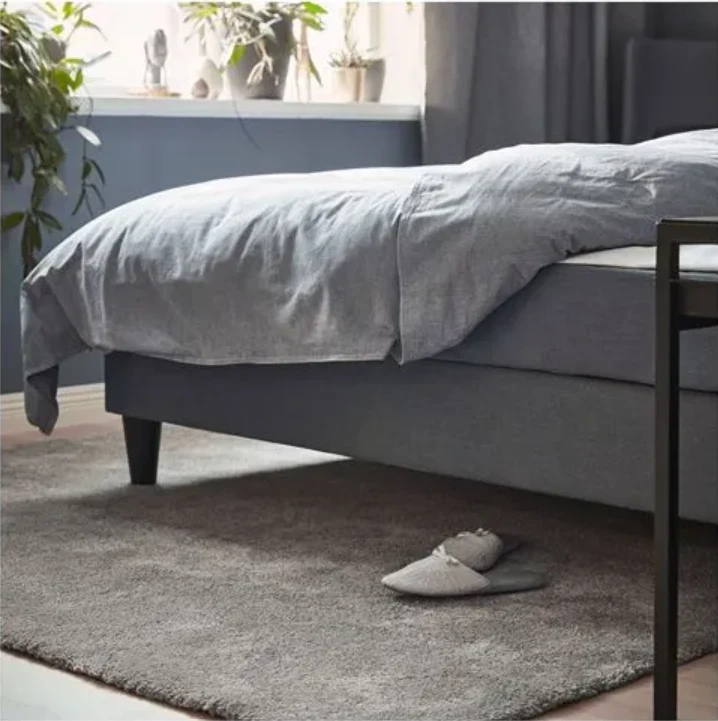 STOENSE large rug, medium grey, 170x240 cm, low pile