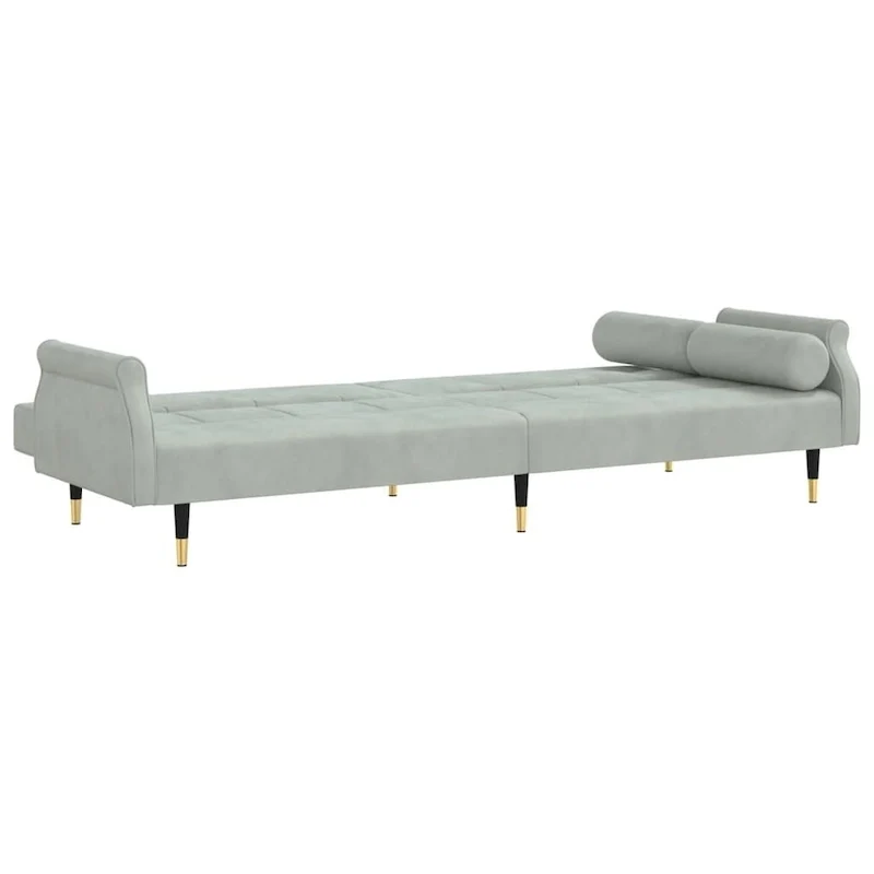 vidaXL Sofa Bed Loveseat Convertible Sofa Bed with Cushions for Studio Velvet - 85 x 35 x 27.6