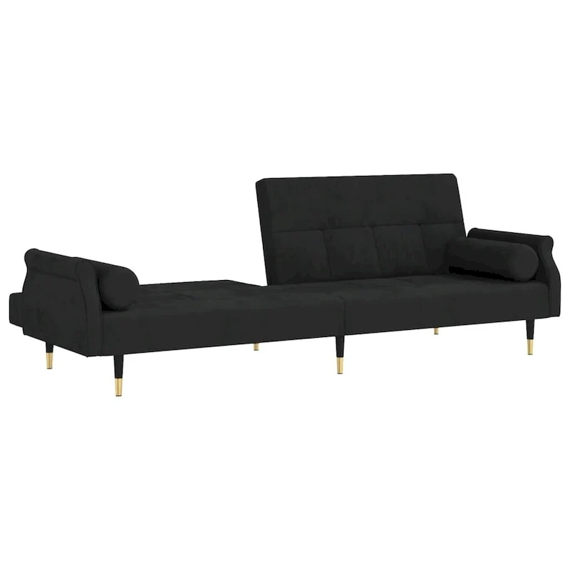 vidaXL Sofa Bed Loveseat Convertible Sofa Bed with Cushions for Studio Velvet - 85 x 35 x 27.6