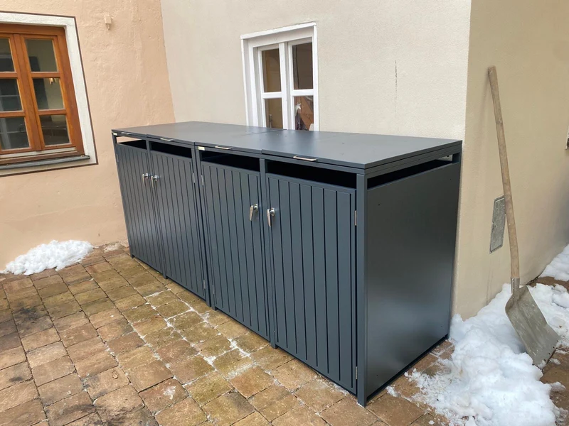 DIRITTO Mülltonnenbox 4er Modell