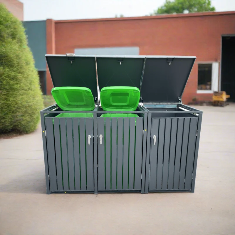 DIRITTO Mülltonnenbox 3er Modell