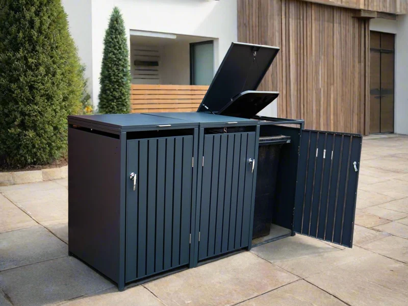 DIRITTO Mülltonnenbox 3er Modell