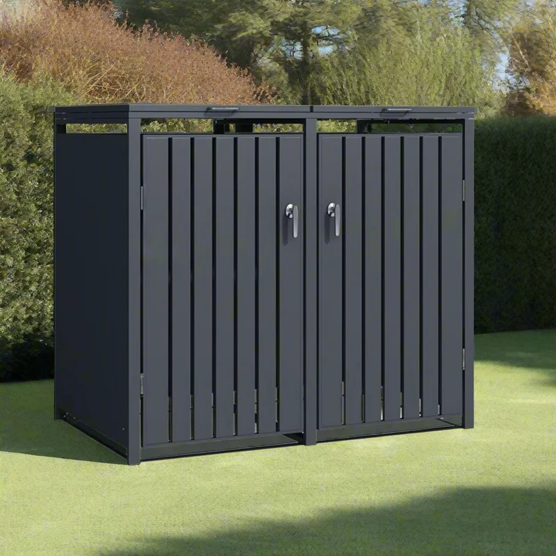 DIRITTO Mülltonnenbox 2er Modell
