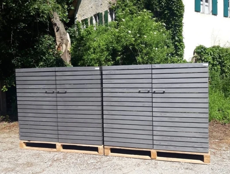 PREMIUM Edle 4er Holzbox mit Klappdach