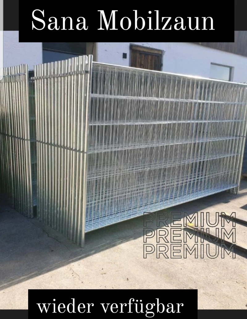 Sana-Bauzaun Premium++, 3,5x 2,0m