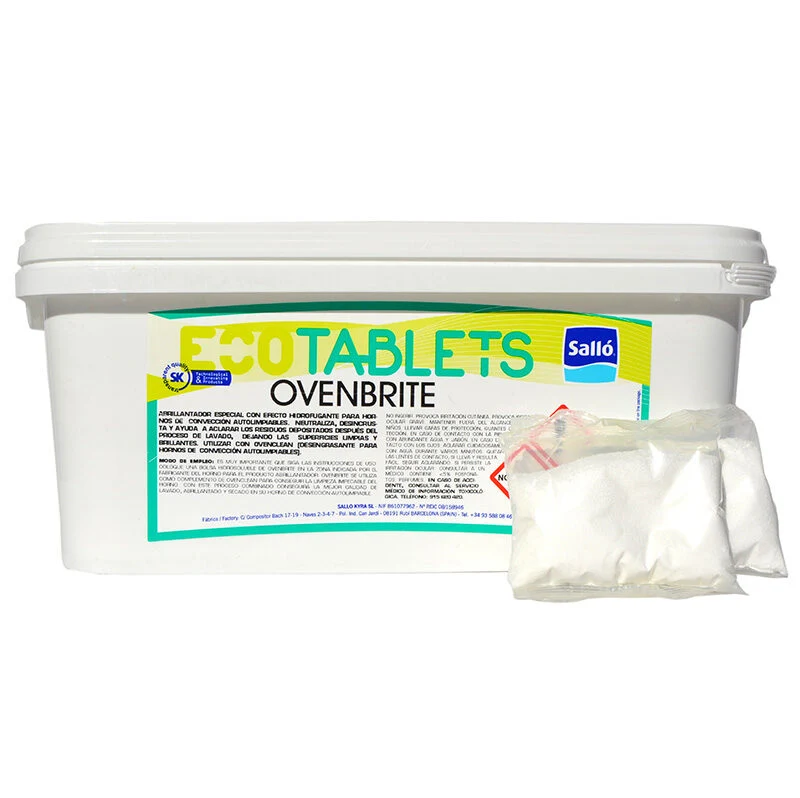 Ovenbrite - Rinçage fours à convections auto-nettoyants - 75 tablettes effervescentes