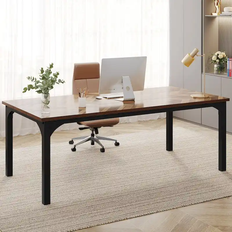 70.8 Inch Executive Desk, Large Office Computer Desk