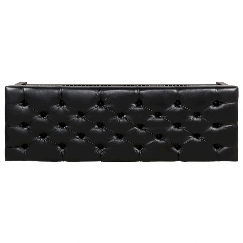 Christopher Knight Home - Florian Tufted Upholstered End of Bed Bench with Nailhead Trim and Shelf