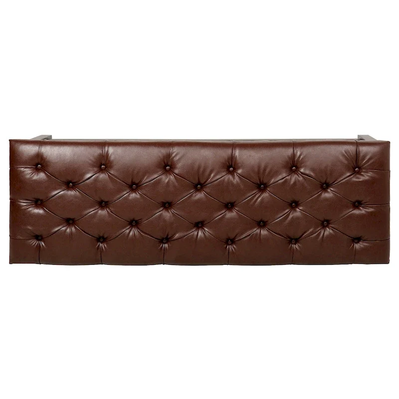 Christopher Knight Home - Florian Tufted Upholstered End of Bed Bench with Nailhead Trim and Shelf