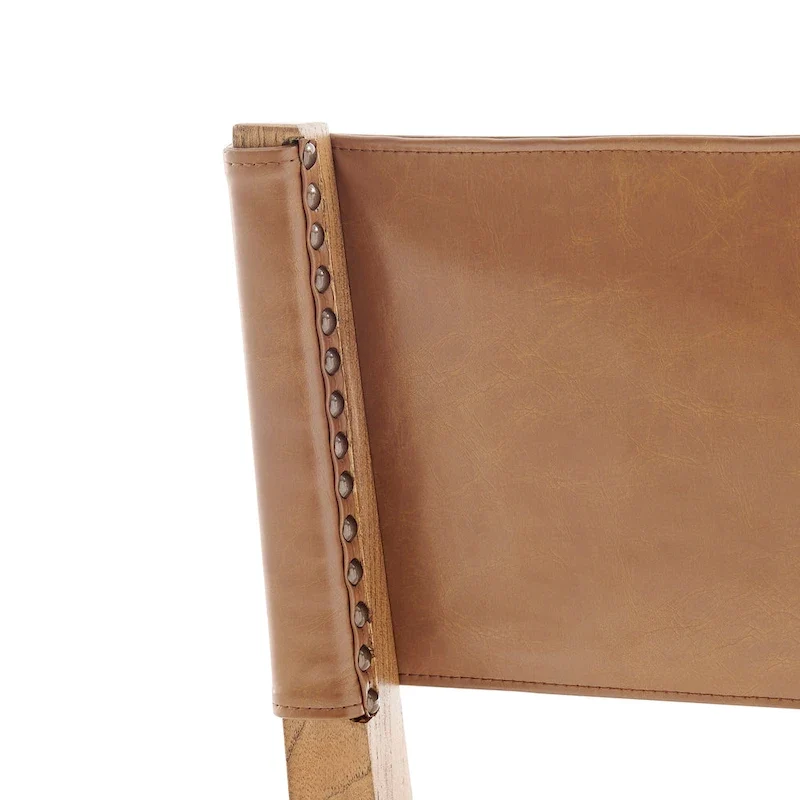 Kylo Faux Leather/ Linen Dining Side Chair, (Set of 2)