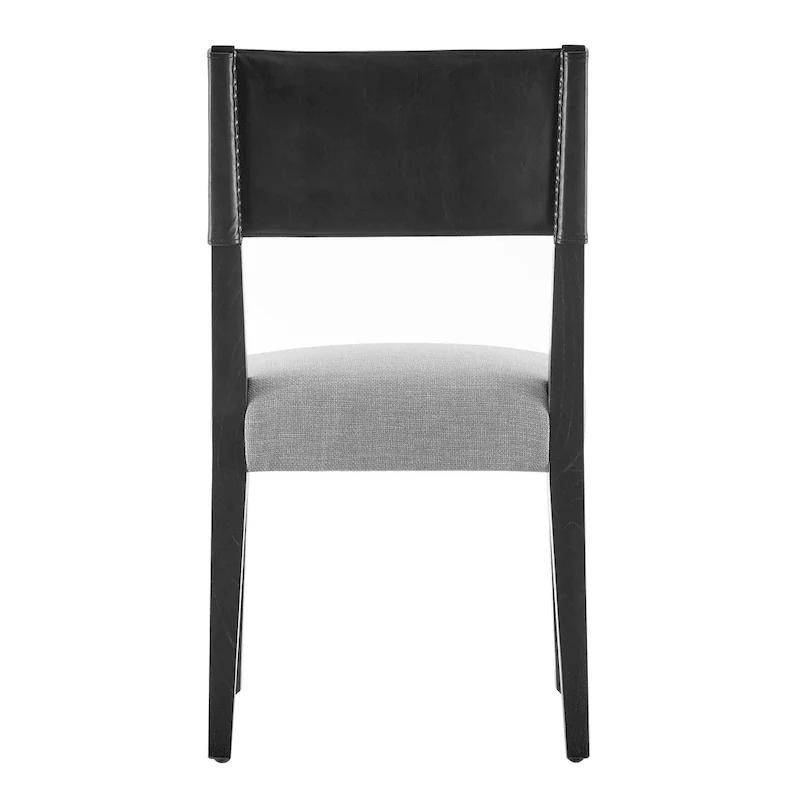 Kylo Faux Leather/ Linen Dining Side Chair, (Set of 2)