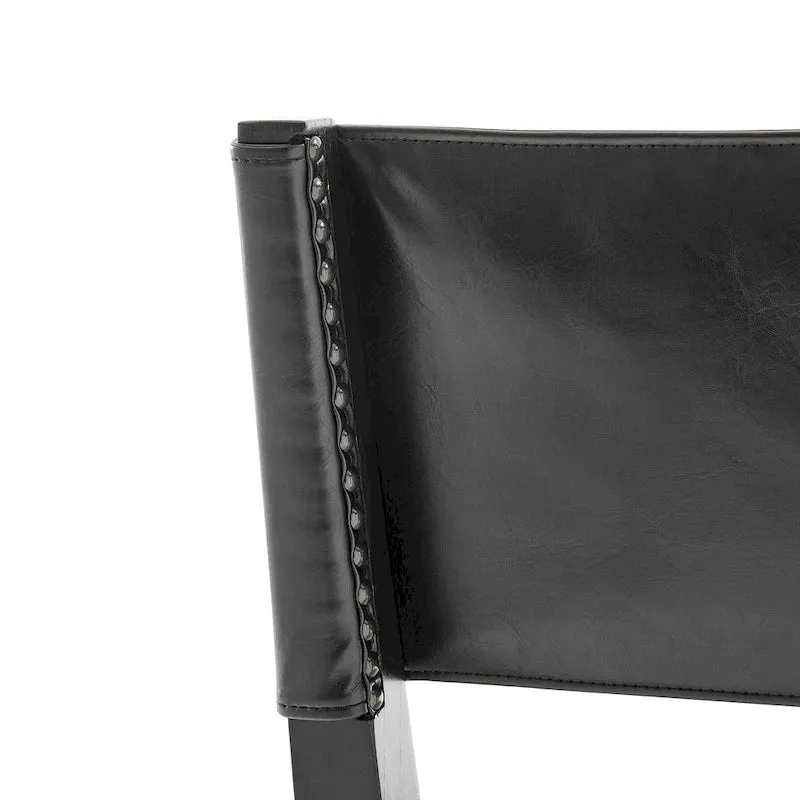 Kylo Faux Leather/ Linen Dining Side Chair, (Set of 2)