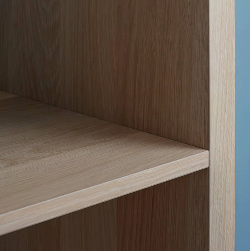KALLAX Shelving unit, white stained oak effect, 182x182 cm