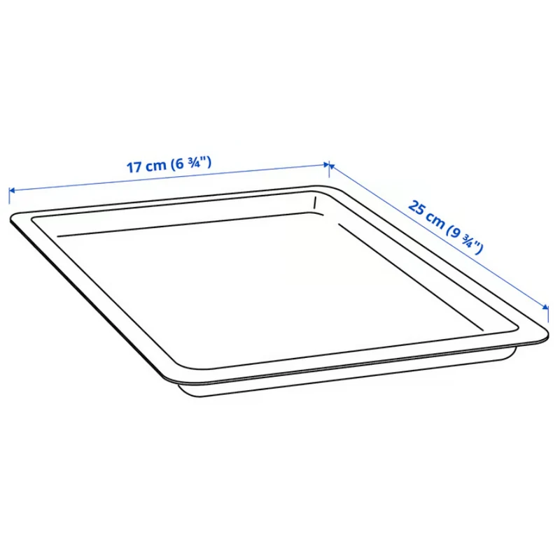UPPSNOFSAD Storage box, black, 25x17x12 cm/3.5 l / UPPSNOFSAD Lid, black, 25x17 cm