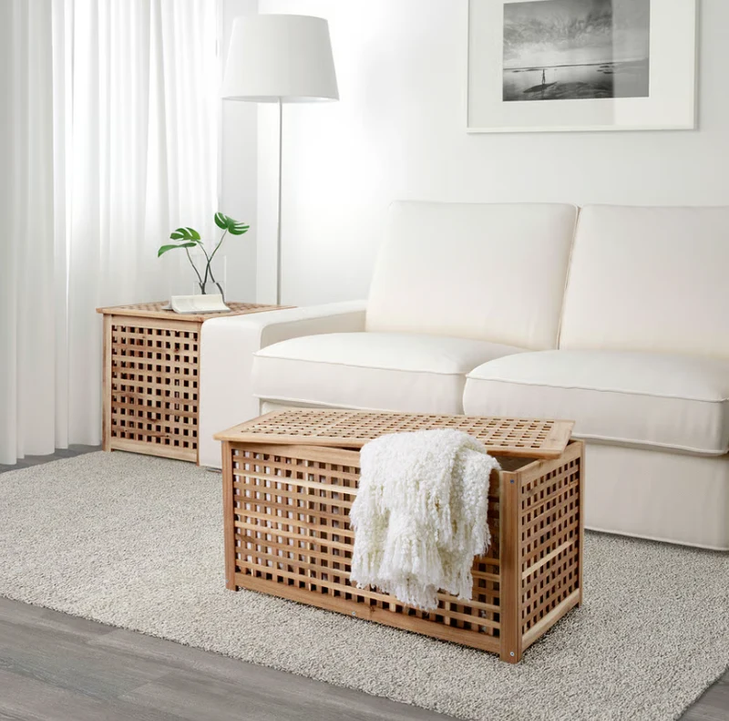 HOL Storage table, acacia, 98x50 cm