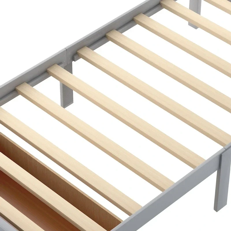 Modern Platform Bed with Under-bed Drawer