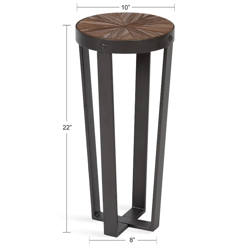 Kate and Laurel Gerhardt Round Side Table - 20x20x18.5