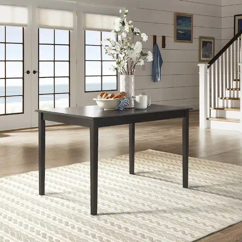 Wilmington II Rectangular Antique Black Breakfast Nook Set by iNSPIRE Q Classic