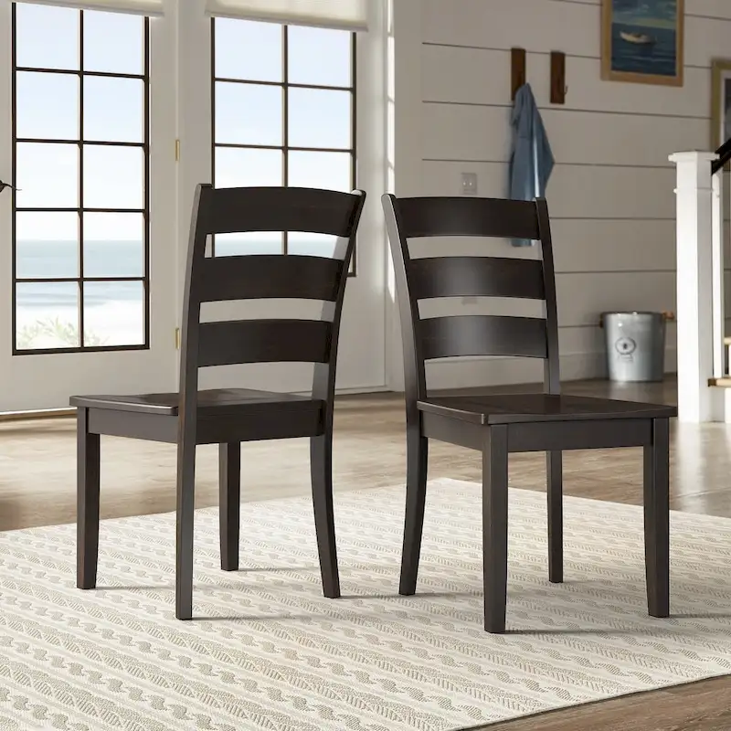 Wilmington II Rectangular Antique Black Breakfast Nook Set by iNSPIRE Q Classic
