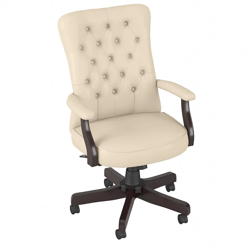 Cabot High Back Tufted Office Chair with Arms by Bush Furniture