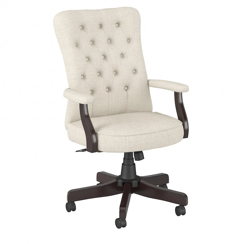 Cabot High Back Tufted Office Chair with Arms by Bush Furniture