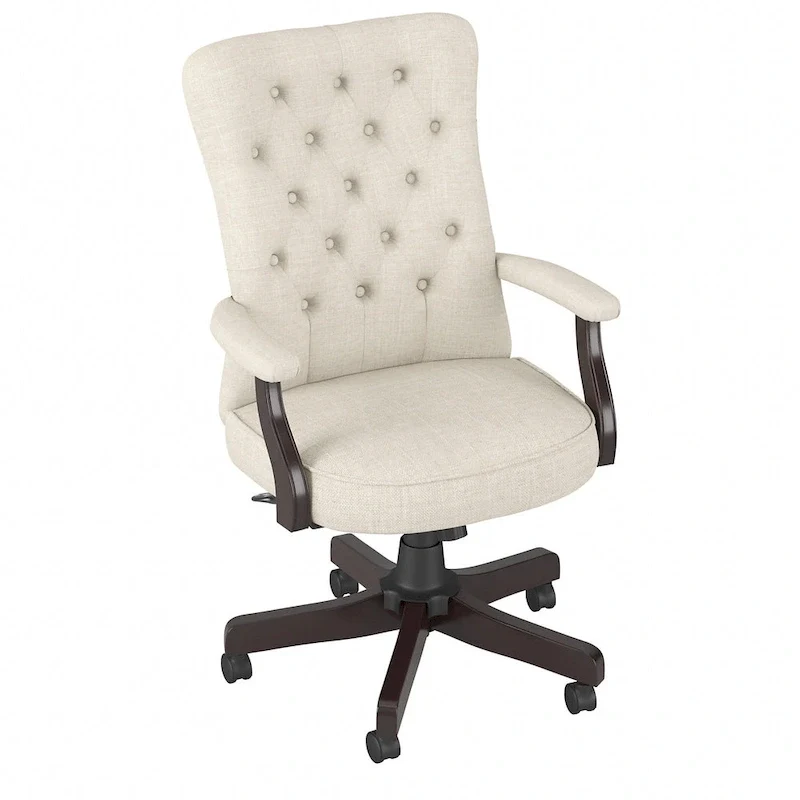 Cabot High Back Tufted Office Chair with Arms by Bush Furniture