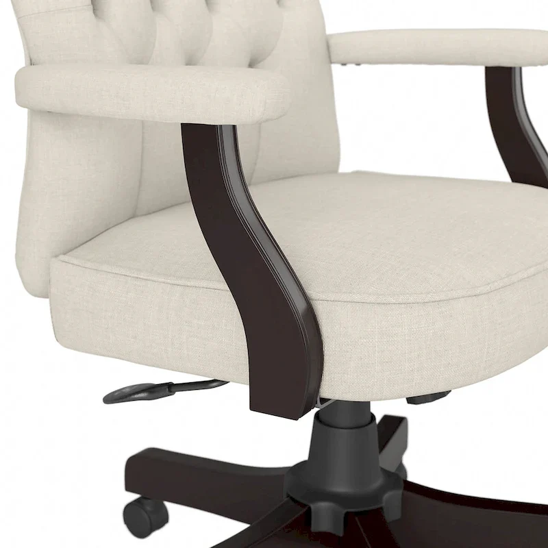 Cabot High Back Tufted Office Chair with Arms by Bush Furniture