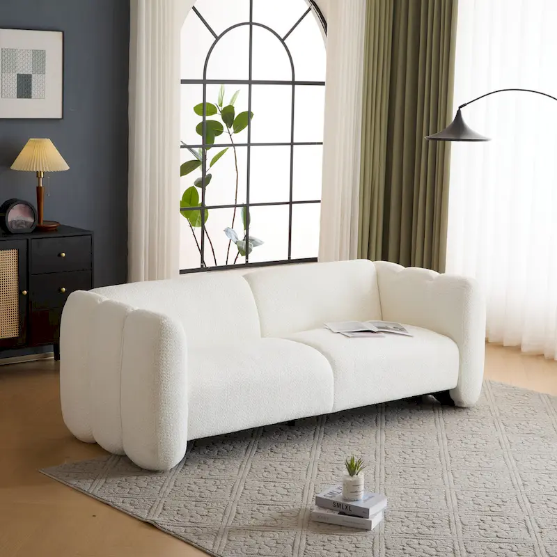Christopher Knight Home - Tonson 83 3-Seater Wave Design Sofa