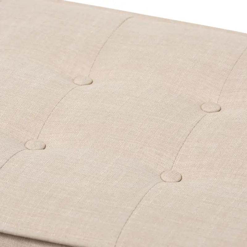 Mid-Century Fabric Button-Tufted Bench by Baxton Studio