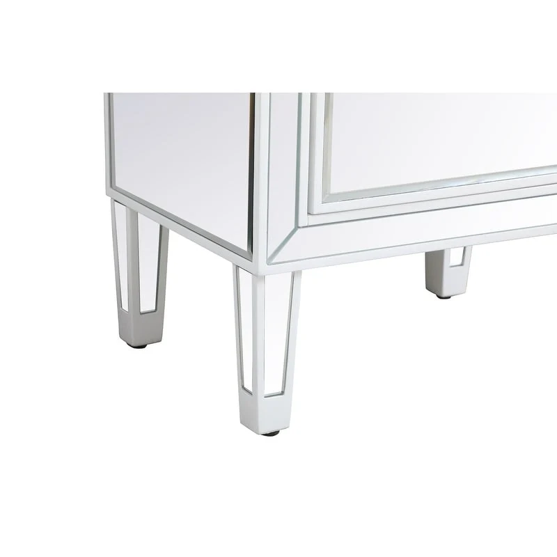 Reflexion Collection Rosa 18-inch Wide Mirrored 1-drawer Nightstand