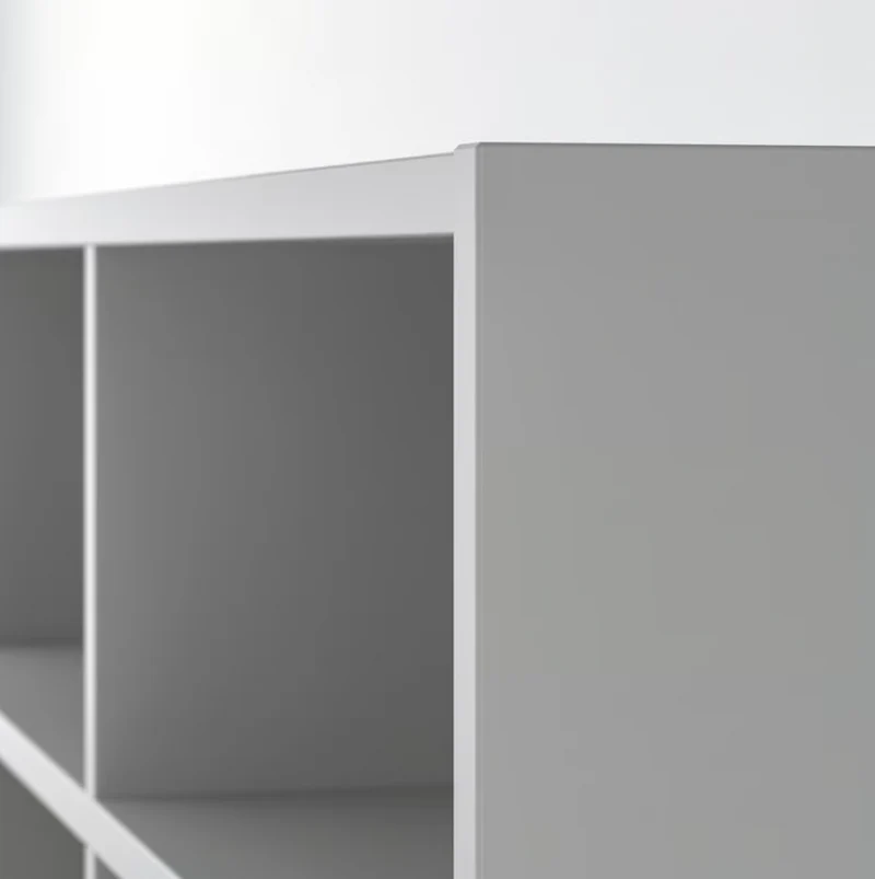 SPIKSMED Open shelf unit, light gray,77x96x32 cm