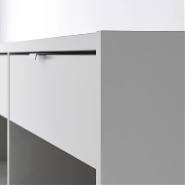 SPIKSMED sliding door-cabinet , light grey, 97x40x79 cm