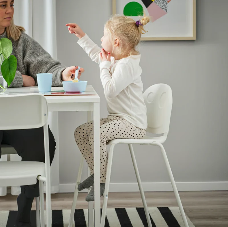 VILDGÅS Junior chair, white/white