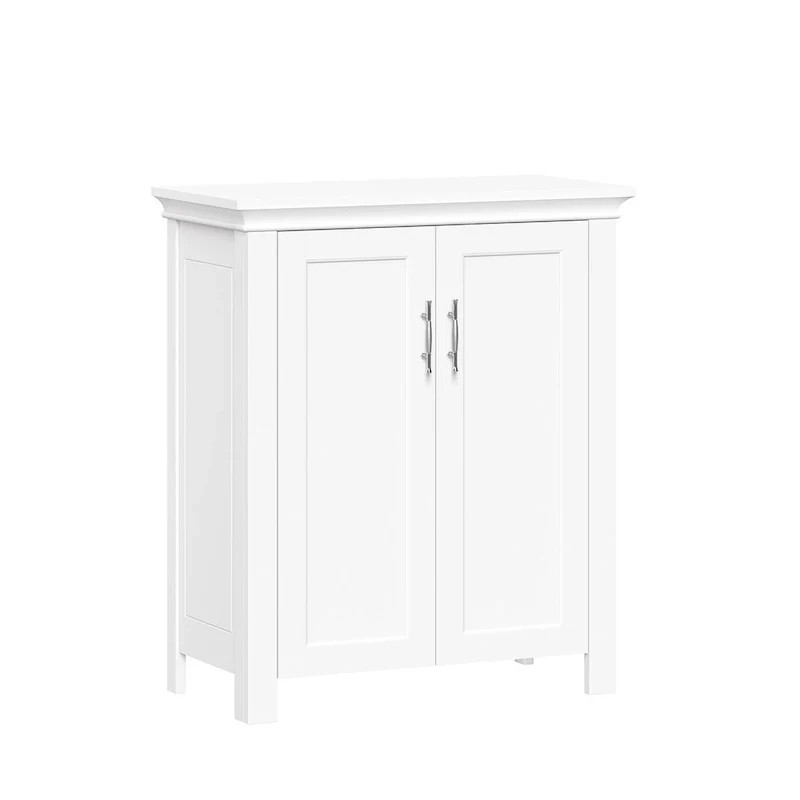 RiverRidge Somerset Two-Door Bathroom and Laundry Storage Cabinet with Adjustable Shelf - White