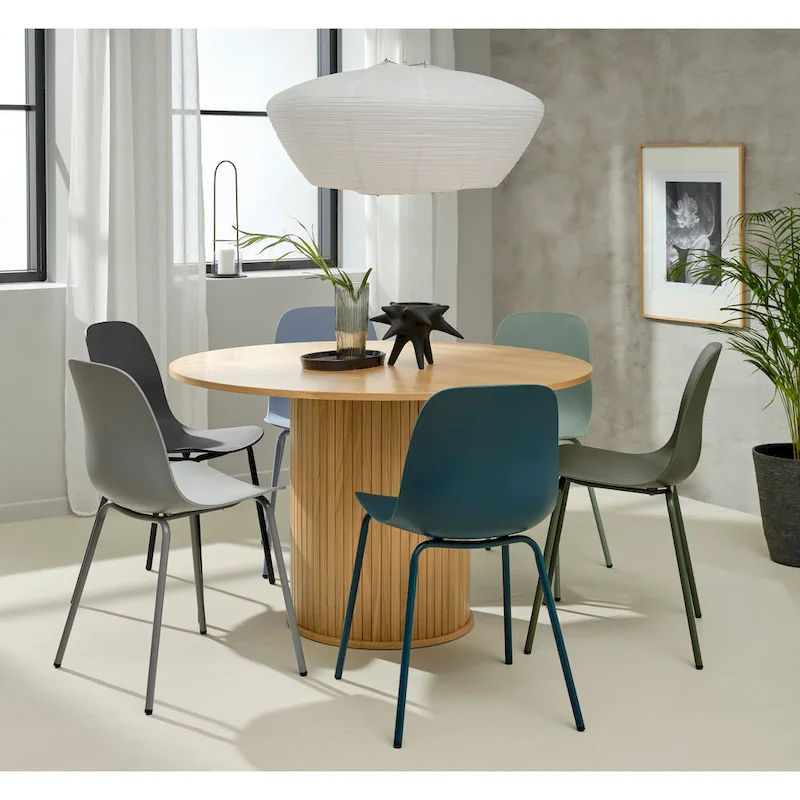 Rye Studio Nicola Mid-Century Modern Pedestal Dining Table