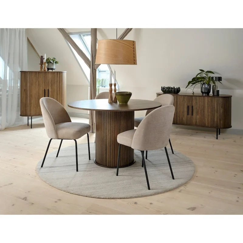 Rye Studio Nicola Mid-Century Modern Pedestal Dining Table