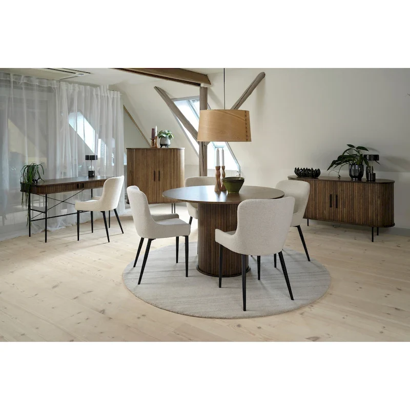 Rye Studio Nicola Mid-Century Modern Pedestal Dining Table