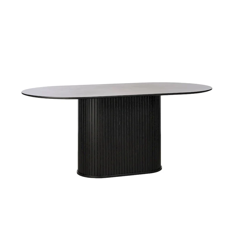 Rye Studio Nicola Mid-Century Modern Pedestal Dining Table