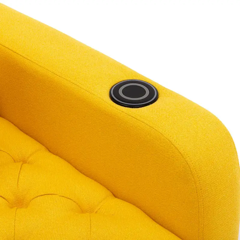Clihome Tufted Reclining Chaise Lounge