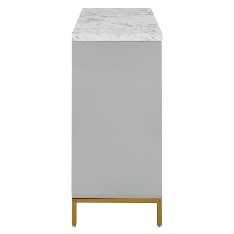 Sideboard with Extra Large Storage Space and Metal Handles