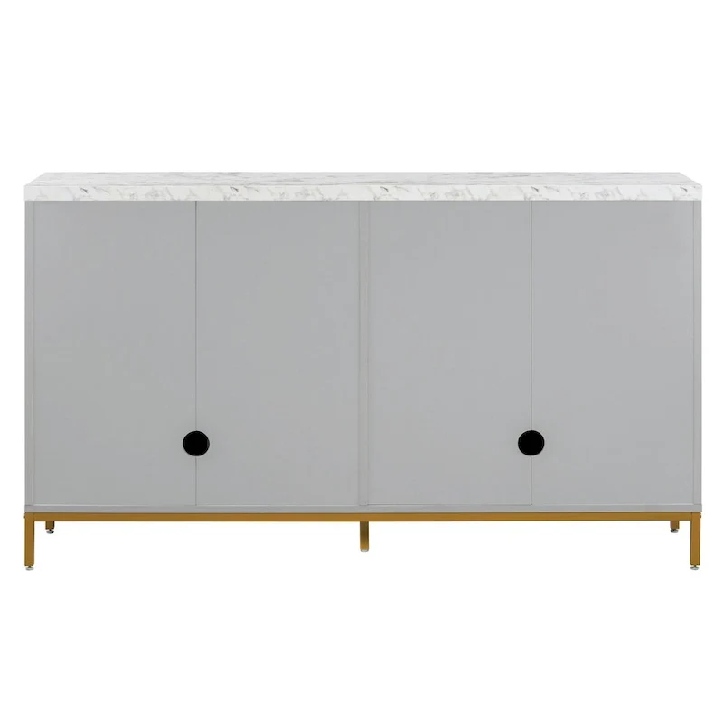 Sideboard with Extra Large Storage Space and Metal Handles
