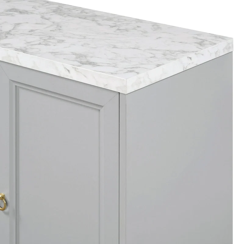 Sideboard with Extra Large Storage Space and Metal Handles