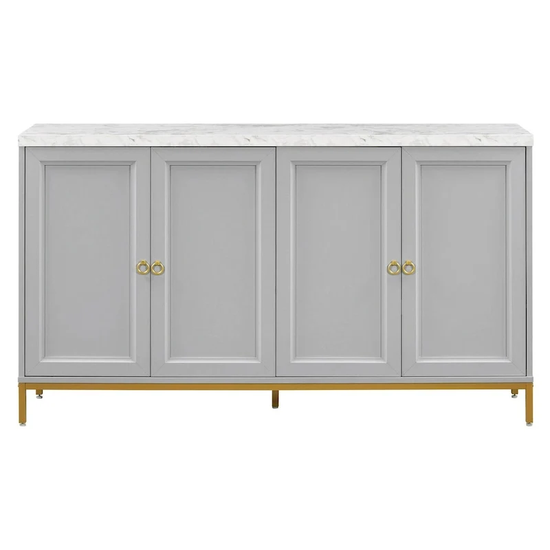 Sideboard with Extra Large Storage Space and Metal Handles