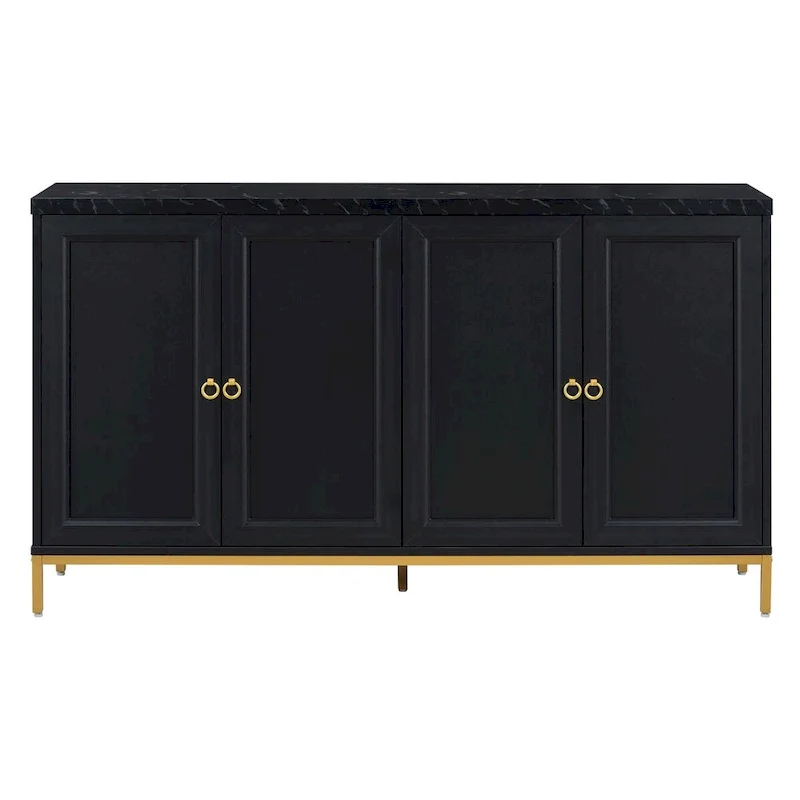 Sideboard with Extra Large Storage Space and Metal Handles