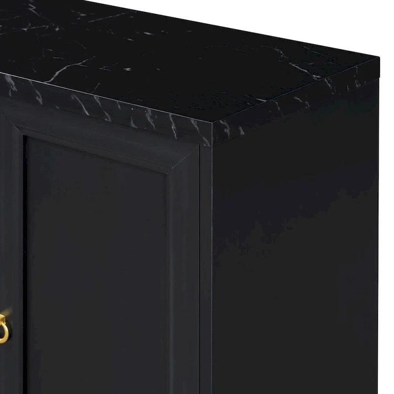 Sideboard with Extra Large Storage Space and Metal Handles
