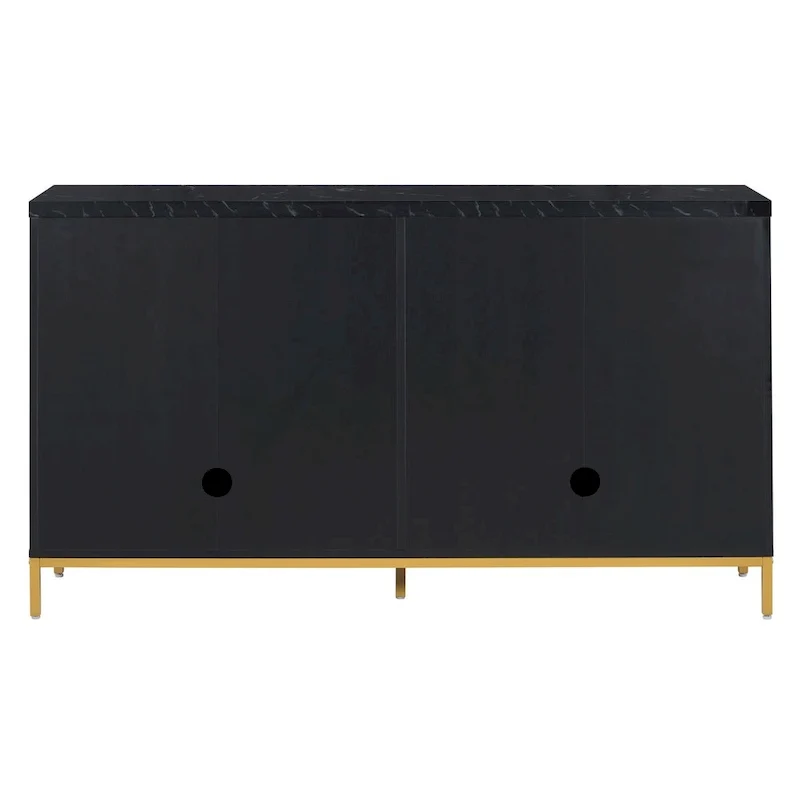 Sideboard with Extra Large Storage Space and Metal Handles