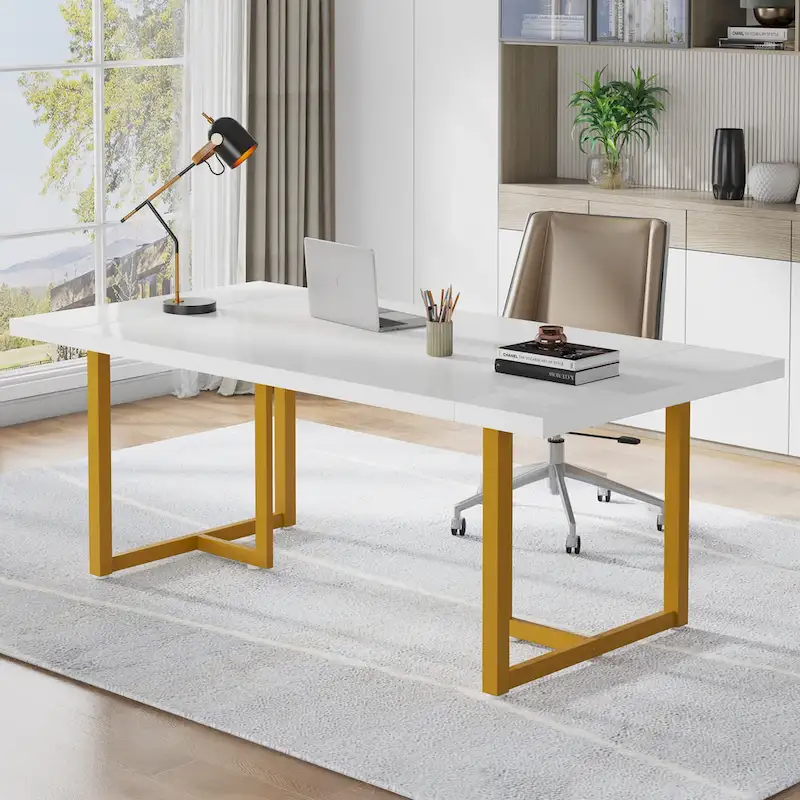 70.8 Executive Computer Desk for Home Office