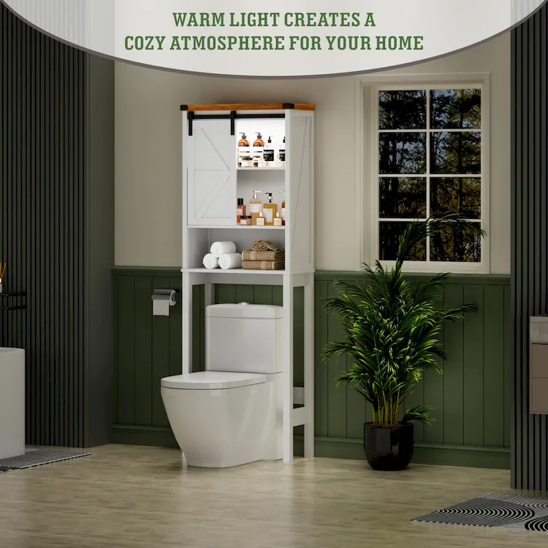 Freestanding Over The Toilet Storage - N/A