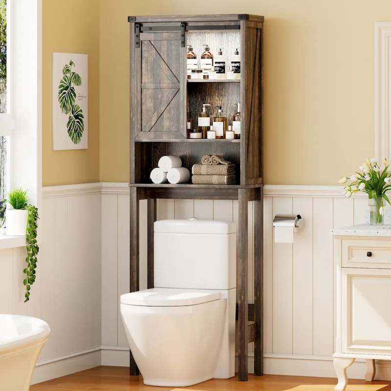 Freestanding Over The Toilet Storage - N/A